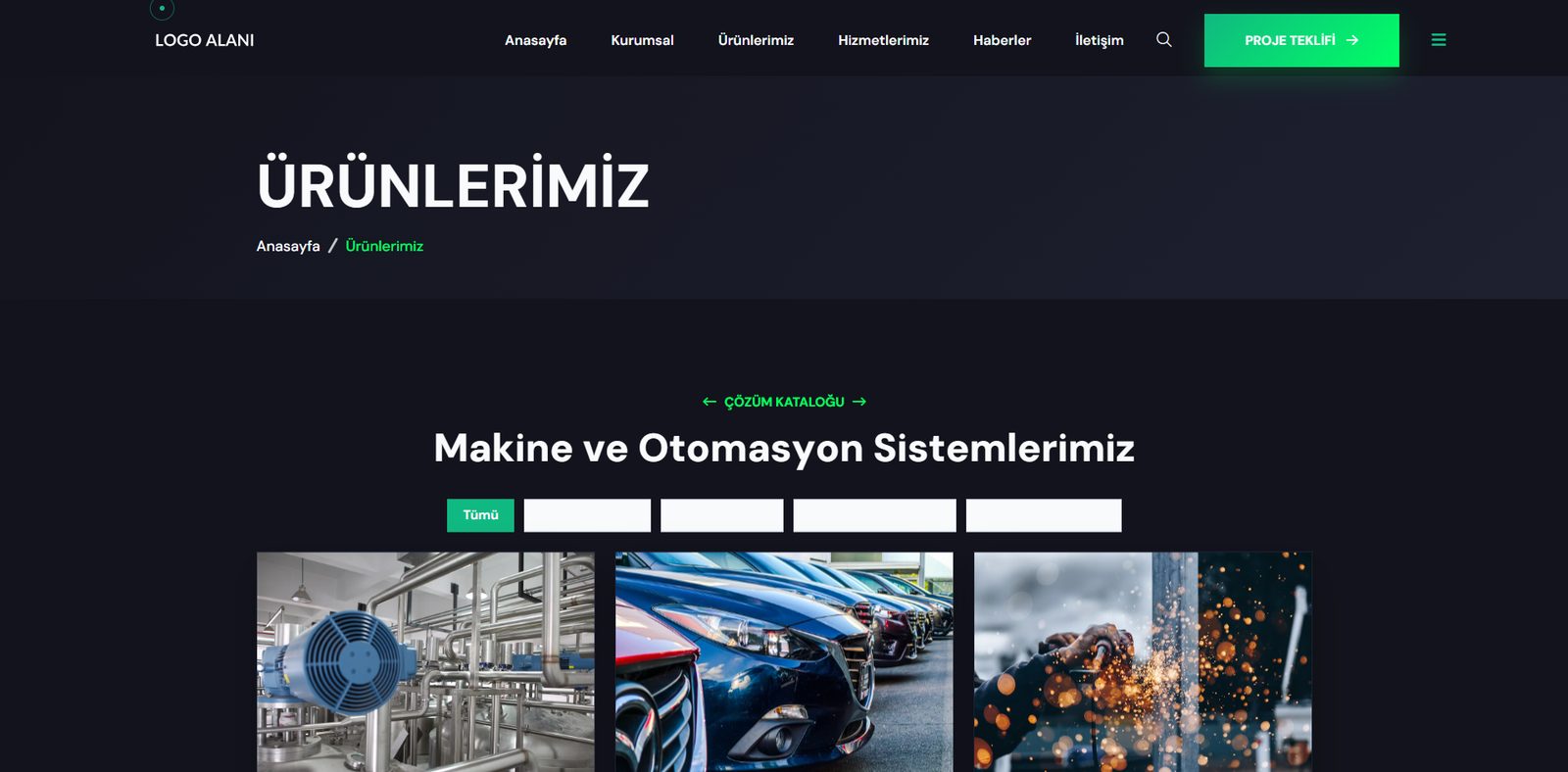 Ürünlerimiz Sayfası